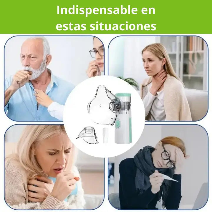 Nebulizador Portátil Recargable Para Niños y Adultos: Respira Fácil Donde Estés