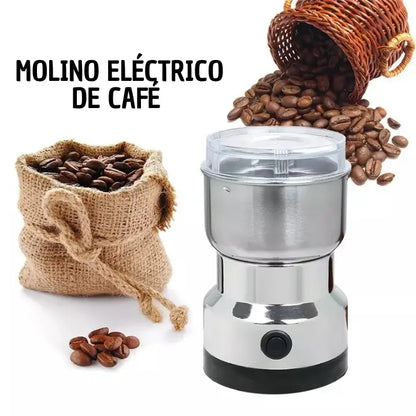 Combo Molino Eléctrico y Prensa Francesa 600ml: Disfruta Café de Calidad Superior en Minutos