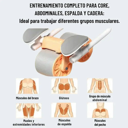 ComboFit™: Rodillo Abdominal Más Kit de Bandas Elásticas x 5