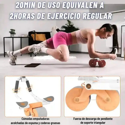 ComboFit™: Rodillo Abdominal Más Kit de Bandas Elásticas x 5